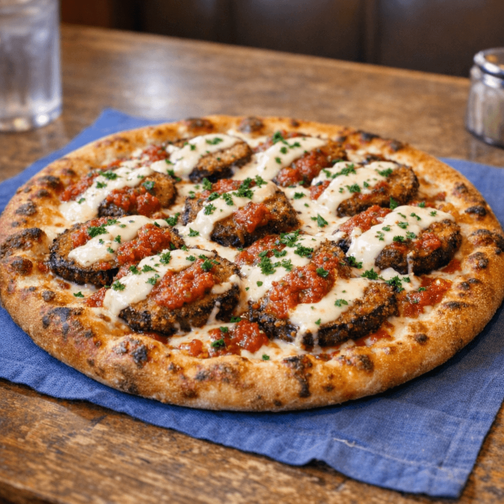 Eggplant Parmagiana Pizza