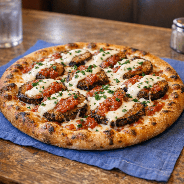 Eggplant Parmagiana Pizza