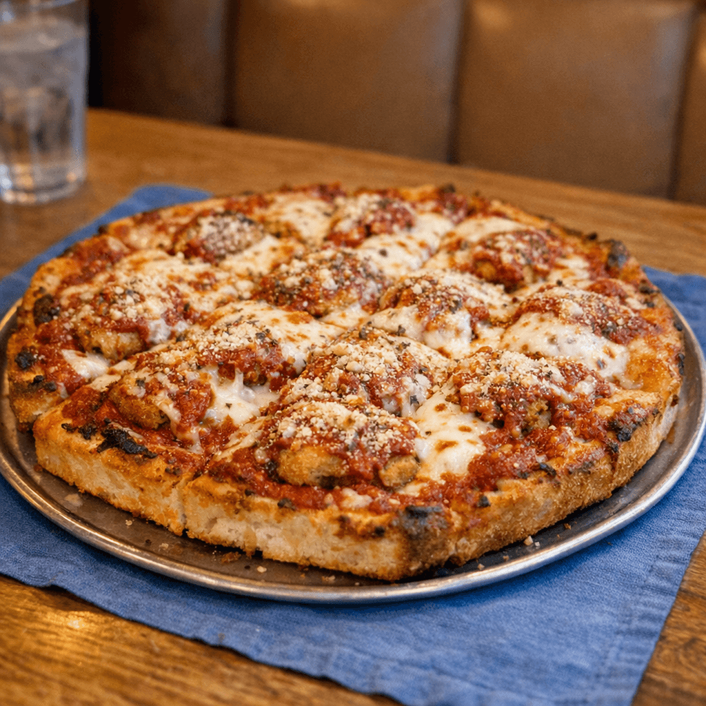 Sicilian Chicken Parmigiana Pizza