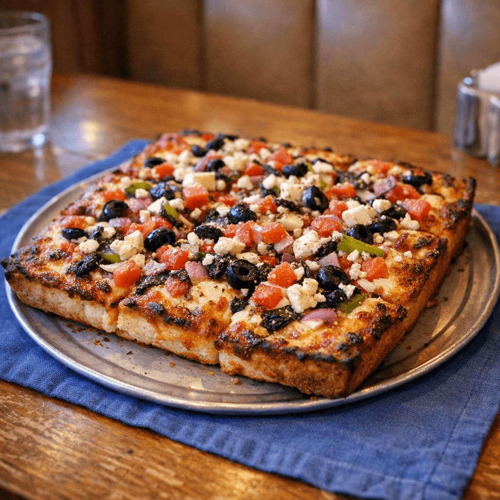Sicilian Greek Pizza