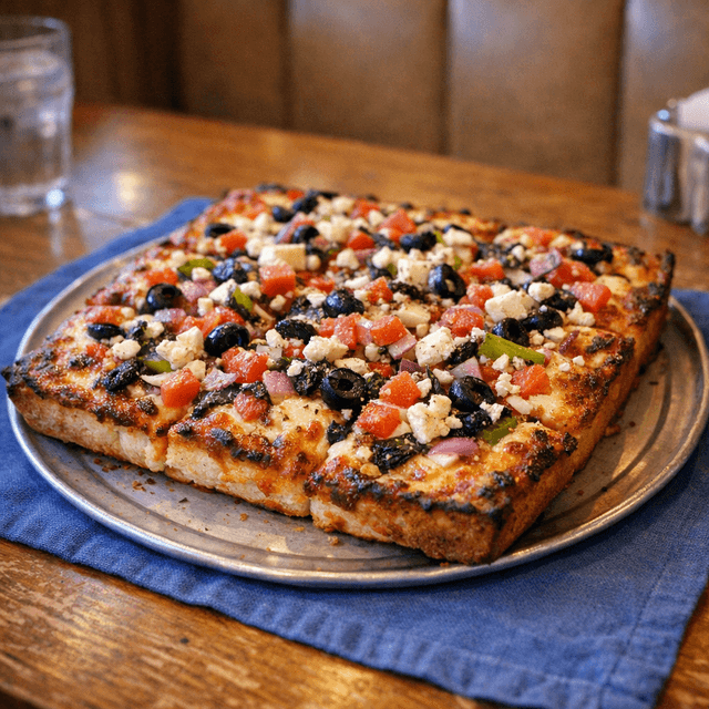Sicilian Greek Pizza