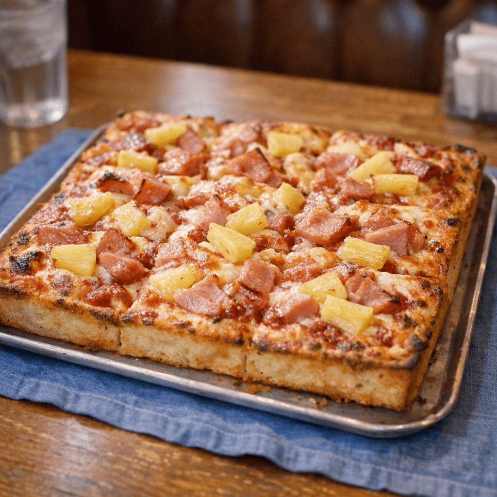 Sicilian Hawaiian Pizza
